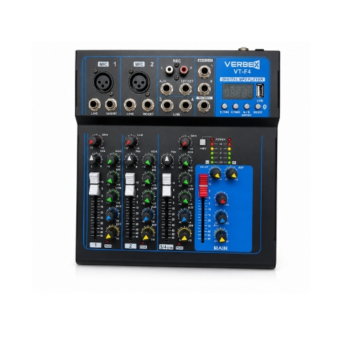Verbex VT-F4 4-Channel Audio Interface Mixer (2)