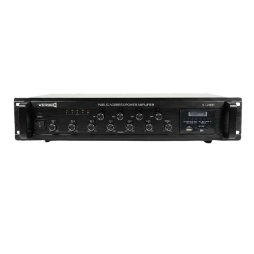 Verbex VT-200TF 200-Watt with Bluetooth, USB and 4 Zones Professional Amplifier for Masjid and Industry