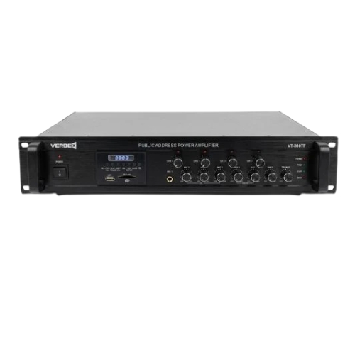 Verbex VT-380TF 380-Watt with Bluetooth, USB and 4 Zones Professional Amplifier for Masjid and Industry
