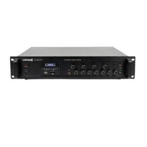 Verbex VT-480TF 480-Watt with Bluetooth, USB and 4 Zones Professional Amplifier for Masjid and Industry